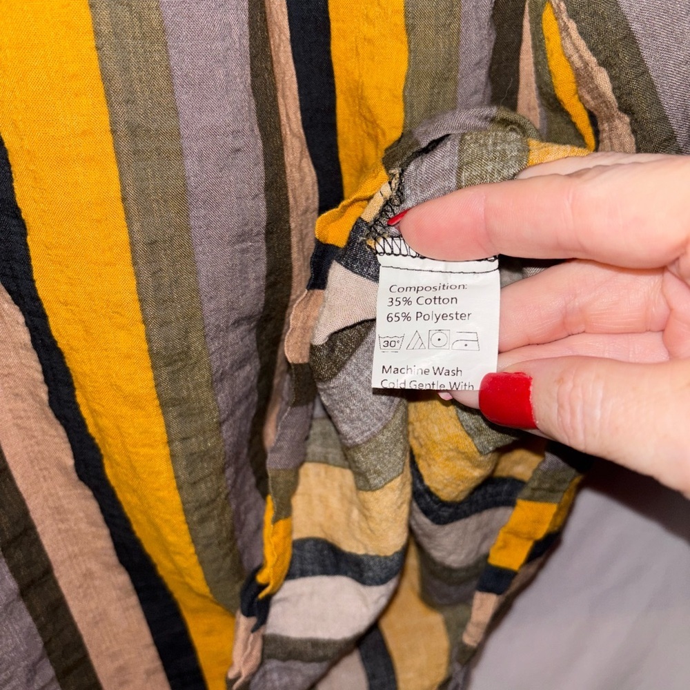 Striped Multicolor Tunic Top - Picture 3 of 8